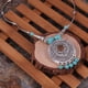 thumbnail image 4 of Xihbxyly Almacén de liquidación Collar de girasol y turquesa, joyería, regias exquisiteces de damas y niñas., 4 of 7