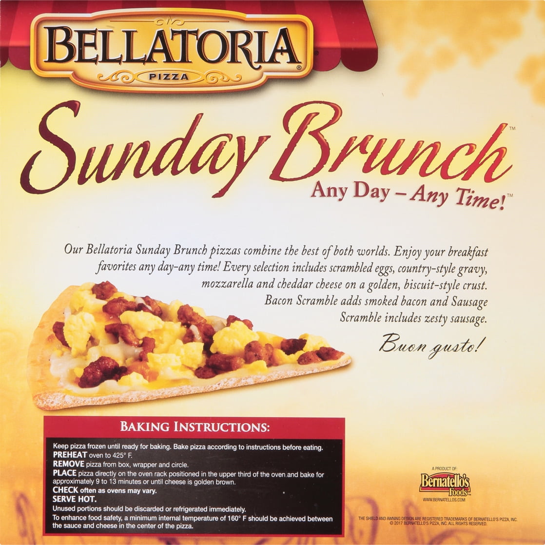 Bellatoria Sunday Brunch Sausage Scramble Pizza 14 oz