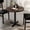 Dark Brown Top/Black Base, variant on Flash Furniture 30" Round Solid Wood Commercial Indoor Tabletop in Dark Brown with 22" x 22" Table Height Rust-Resistant Silver Cast Iron X-Base