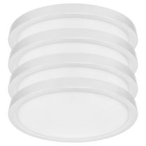 Luxrite 5 Inch LED Flush Mount Ceiling Light, 12W 800LM, 5CCT 2700K-5000K, Dimmable 4-Pack