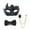 Black, variant on Uaswgudfs Men's Costume Mask for Carnival, Mardi Gras & Masquerade Parties | Half Face Crown Design Role Play Prop with Matching Bow Tie Set