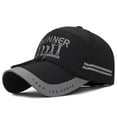thumbnail image 4 of Men Baseball Cap Sunscreen Wind-proof Rope Fast Dry Letter Reflective Strip Outdoor Casual Hat, 4 of 8