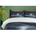 thumbnail image 4 of Ambesonne Blue Duvet Cover Sets, Stromy Sky over Mountains, 2-Queen, Blue, 4 of 7
