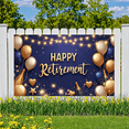 thumbnail image 7 of Decorative Design Happy Retirement Banner Colorful Balloons Stars for Retirement Celebration Party Background Indoor Decor, 7 of 7