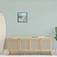 thumbnail image 2 of Stupell Underwater Sea Turtle Swimming Coral Landscape Painting Black Framed Art Print Wall Art, 2 of 7