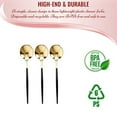 thumbnail image 2 of Smarty 8.1" Gold with Black Handle Moderno Disposable Plastic Dinner Spoons 240ct, 2 of 5