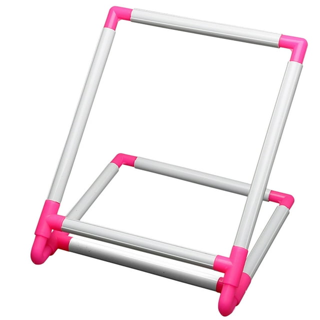 KAKOWELY 1 Pce Support de Point de Croix Support de Point de Croix en PVC Support de Bureau Cadre de Broderie de Point de Croix,11.81"X9.84"X7.87 Pouces