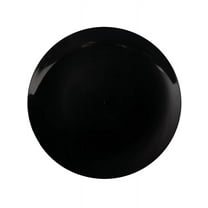 Party Source Flora Design Black 10.25 Inch Plastic Dinner Plates 10ct