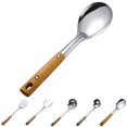thumbnail image 2 of Stainless Steel Cooking Utensil Heat Proof Slotted Ladle Spoon Rice Ladle, 2 of 9