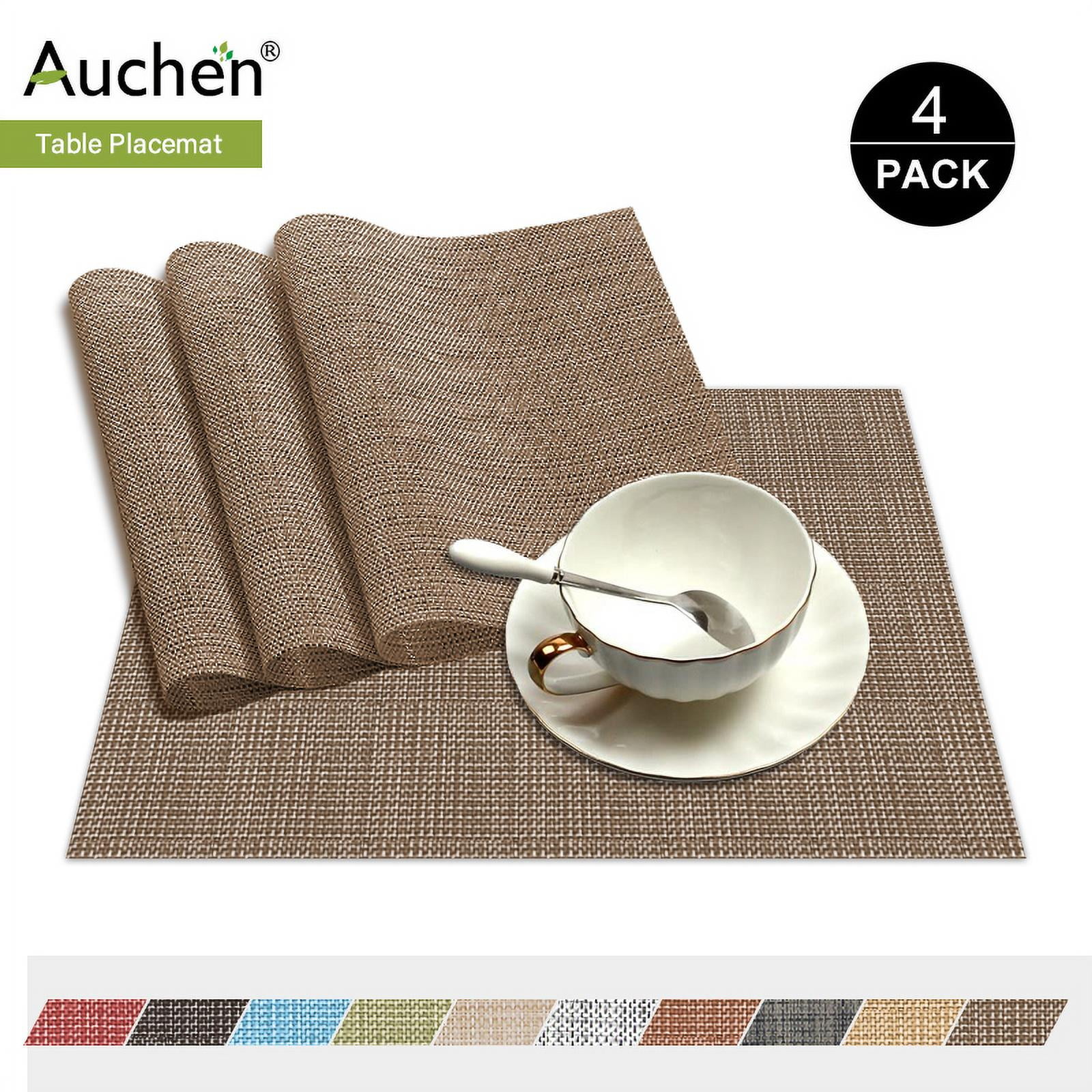 EVERYDAY HOME Cream WOVEN VINYL PLACEMAT Table Mat BY CREATIVE TOPS 