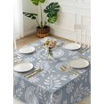 thumbnail image 3 of Blue Paisley Suqare Tablecloth - 60 x 60 Inch, Ethnic Vintage Floral Botanical Abstract Waterproof & StainResistant Tablecloth, Washable Oil-proof Table Cover for Dining/Party/Wedding/Camping/Buffet, 3 of 9