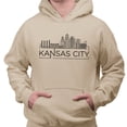 thumbnail image 2 of Skyline Kansas City Missouri Hoodie Sweatshirt Unisex X-Large Sand, 2 of 5