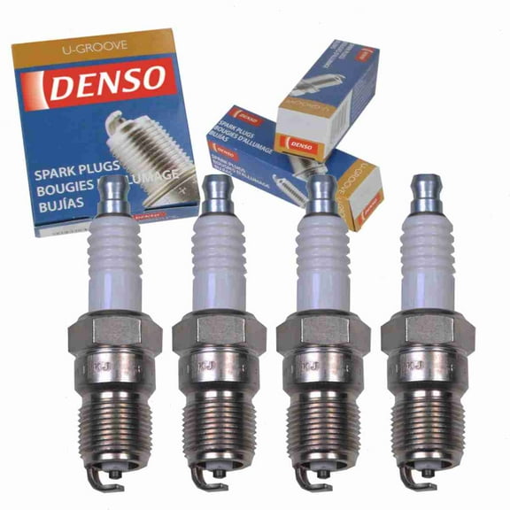 4 pc DENSO Standard U-Groove Spark Plugs compatible with Chevrolet S10 2.2L L4 1996-2003