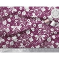 thumbnail image 3 of Soimoi Poly Georgette Fabric Leaves & Floral Clip Art Print Fabric by Yard 52 Inch Wide, 3 of 3