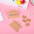 thumbnail image 5 of 200Pcs Kraft Paper Bracelet Display Cards Earring Packaging Cards Ear Stud Holder for Jewelry, 5 of 5