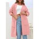 thumbnail image 2 of Cardigan PRETTYGARDEN Rosa Suéter de Punto Holgado Talle S, 2 of 8