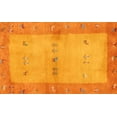 thumbnail image 1 of Ahgly Company Indoor Rectangle Contemporary Neon Orange Oriental Area Rugs, 5' x 8', 1 of 6