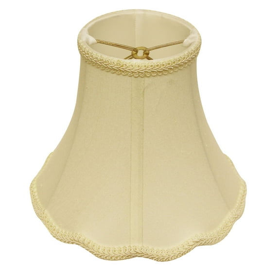 Table Lamps Slant Scallop Bell Softback Lampshade with Bulb Clip, Egg,Floor Lamps