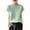 Green, variant on fatyb Women's Tops Mock Neck Casual Cap Sleeve Shirts Knit Solid Color Loose Summer Tee Blouses