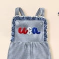 thumbnail image 5 of gdxvjhbj Toddler Girls Rompers Little and Infant Girls Overall Long Pants Ripped Romper with Pockets 3T 4T (Dark Blue,3-4 Years), 5 of 5