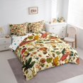 thumbnail image 3 of Manfei Natural Plant Mushroom 7-Piece Twin Bedding Sets,Rustic Farmhouse Cabin Bedding Comforter Set,Red Bwige Green Sheet Sets For Children,Breathable Home Decor Reversible, 3 of 8