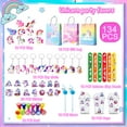 thumbnail image 6 of Unicorn Party Favors for Girls,134pcs Unicorn Birthday Party Favors Set - Unicorn Goodie Bags & Unicorn Slap Bracelet & Unicorn Stickers Keychain Stampers Rings etc Unicorn Themed Party Favors, 6 of 7