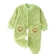 thumbnail image 2 of Cowsor Onepiece Romper Baby Boy Girl Newborn Zip Up Plush Outfit Long Sleeve Set, 2 of 7
