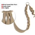 thumbnail image 5 of SEGO Real Long Braided Ponytail Hair Extensions as Human Straight Wrap Around Pony Tail Natural Soft Synthetic Hair Piece for Women, 5 of 9