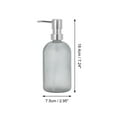 thumbnail image 4 of Unique Bargains 1 Pc Durable Cylinder Frosted Soap Dispenser 13.53oz Gray Silver Tone, 4 of 6