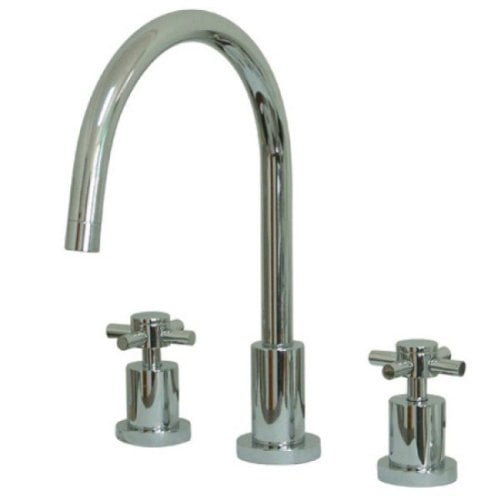 Kingston Brass KS8721DXLS Kingston Brass Concord Double Handle Widespread Kitchen Faucet