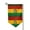 Sharp Corner, variant on Garden Flag Vintage Bolivian Flag Double Sided Small Yard Holiday Garden Flag for Outside Decor 12.5x18 Inch Fillet