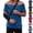 #01 Blue, variant on Mens Post Surgery Shirts Short Sleeve Tear Away Open Front Tops Solid Color Post Op Recovery Comfort Fit Clothing,M,#01 Pink