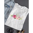 thumbnail image 3 of Cute Watercolor Floral Spring T-Shirt Women -Image by Shutterstock, Female Small, 3 of 4