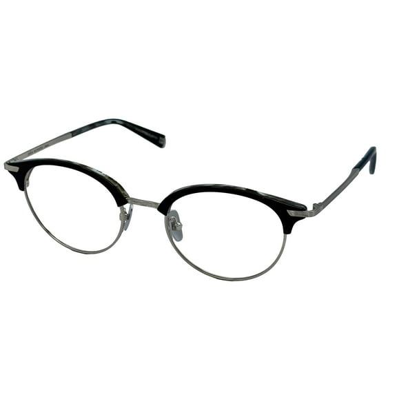John Varvatos Men's Metal Round Eyeglass Frames V407 Navy Smoke 50mm 1 Pair
