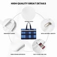 thumbnail image 6 of Handbag File Bag 15×10.6in Large Capacity Double Pocket Designed For Work Travel Travel Shopping Cornflowerblue Buffalo Plaid Check Tartan Scotland_1, 6 of 8