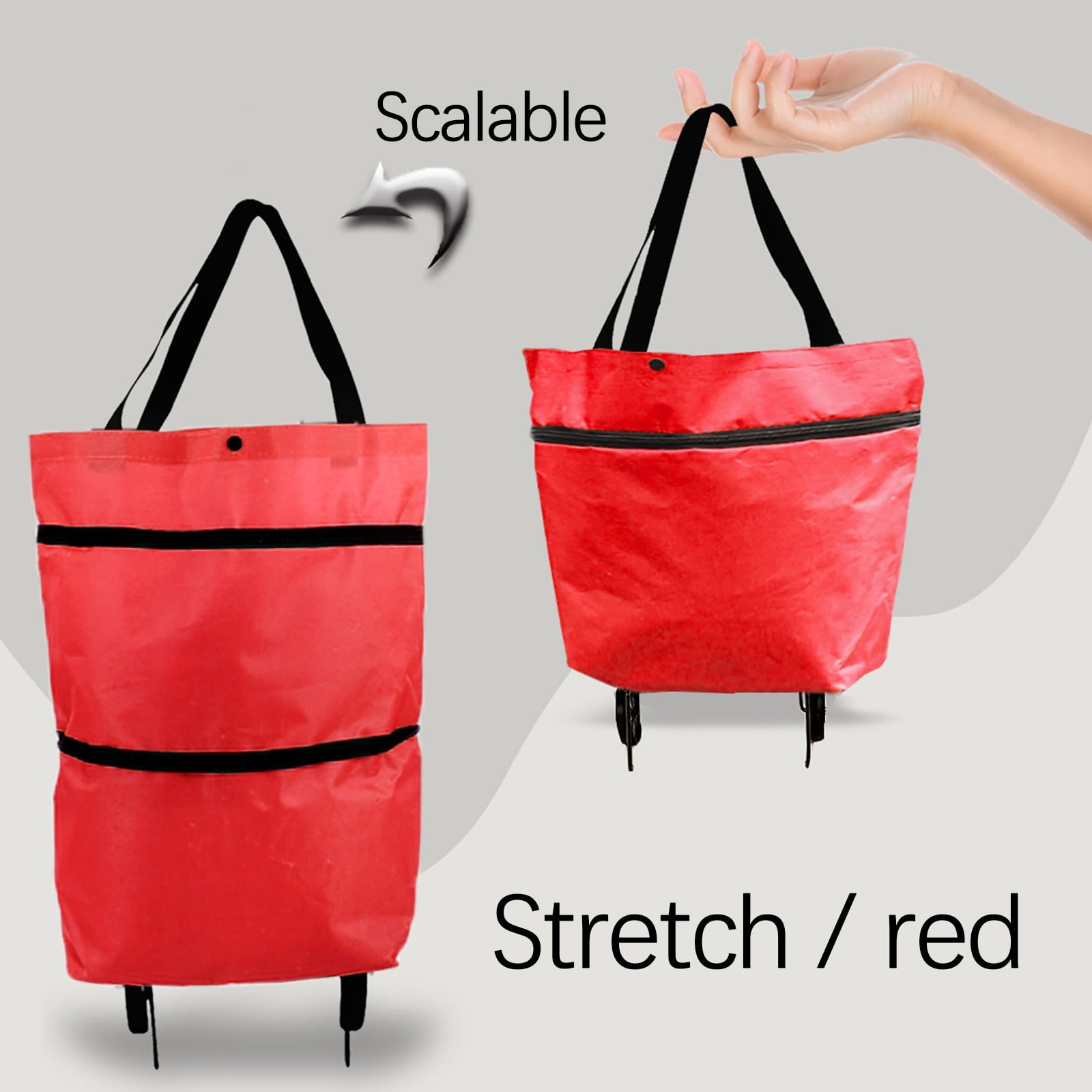 Loopsun Organization and Storage Portable Shopping Wheel Bag Tug Bag
