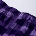 thumbnail image 4 of QATAINLAV Men's Cotton Soft Plaid Pajama Pants Casual Elastic Waist Lounge Trousers Loose Fit Wide Leg Pants Purple M, 4 of 5