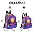 thumbnail image 2 of FORMRS Mini Backpack Purse for Women Travel Daypack Casual Shoulder Bag, Purple Neon Road, 2 of 7