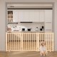 thumbnail image 5 of Yeshouse puerta de seguridad para perros de madera sin pintar, valla plegable independiente para mascotas, ideal para casas, escaleras y puertas, diseño práctico, fácil de mover y usar en interiores, 5 of 7