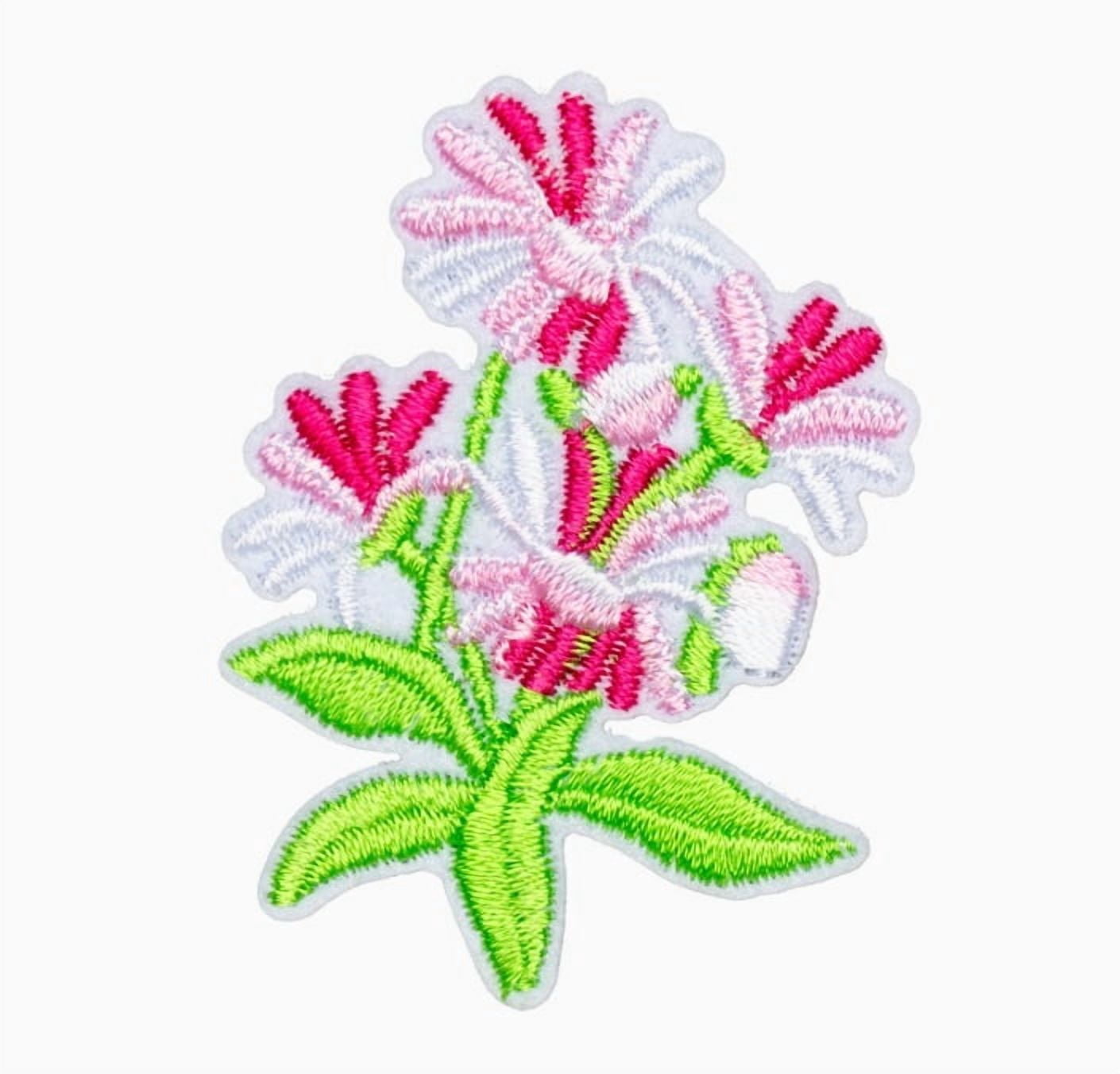 10 Packs of Self-Adhesive Fabric Embroidery Stickers for Clothing, Bags, and Crafts - Dielianhua
