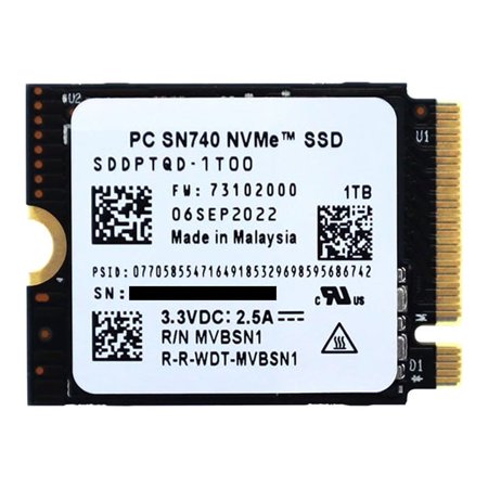 PC SN740 1TB M.2 2230 SSD NVMe PCIe4x4 For Steam Deck ASUS ROG Flow X Laptop