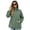 Green, variant on Womens Rain Jacket Waterproof with Hood Lightweight Windbreaker Adjustable Waist Casual Trench Raincoat for Travel Hiking Black L
