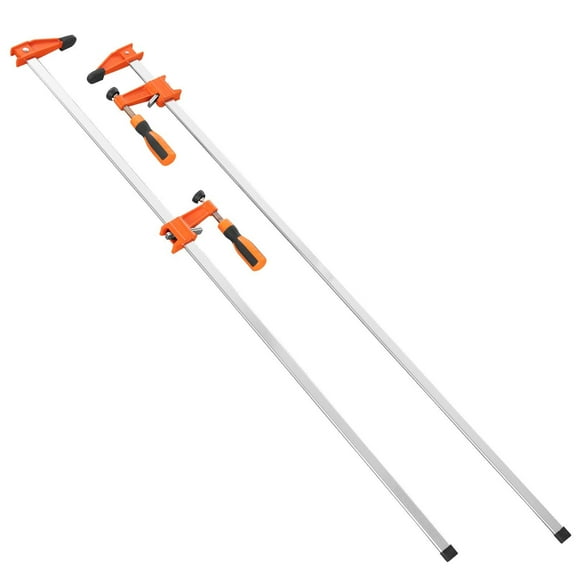 2-Pack 36" Woodworking Clamps with 2.5" Throat, 600LBS Load – Quick-Release F-Clamp/Spreader for DIY & Metal Projects