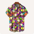 thumbnail image 3 of LEKWK Hawaiian Shirts for Men Regular Fit Short Sleeve Casual Shirts Button Down Tropical Carnival Print T-Shirts Shirts Beach Holiday Party, 3 of 6