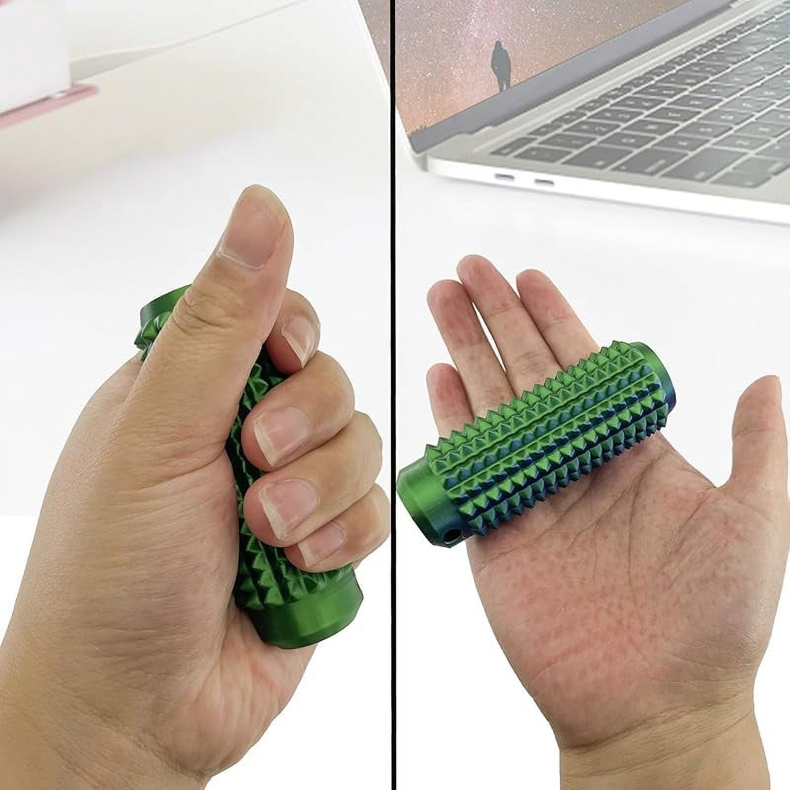 Pocket Mini Fidget Toy for Adults, Pain Stim Fidget, 3D Printed Venting Key Pendant, 5pcs Spiky Grippie Stim Keychain for Anxiety Relief Positive, Novelty Gifts for Friends