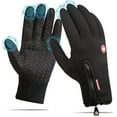 thumbnail image 2 of Winter Gloves Men Women, Zipper Cycling Gloves Windproof Warm Gloves for Cold Weather, Anti-Slip Touchscreen Gloves, 2 of 8