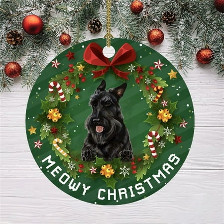 

loopsun Christmas Funny Decoration Christmas Dog Pattern Pendant Christmas Tree Ornaments