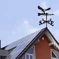 thumbnail image 4 of jinwen Retro Metal Weathervane Weather Vane Wind Direction Indicator Owl, 4 of 8