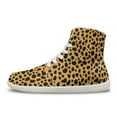 thumbnail image 5 of Womens High Top Leopard Print Sneakers PU Leather Running Shoes Non Slip Walking Athletic Tennis Shoes for Women Ankle Boots, 5 of 9
