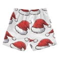 thumbnail image 7 of FORMRS Boys Swim Trunks Quick Dry Mesh Liner Boardshorts Sizes XS-XL, Red Santa Hats Pattern, 7 of 7